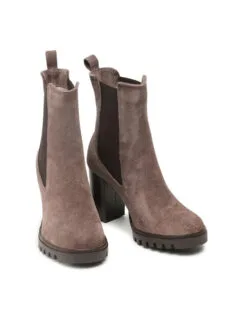 Carinii Tronchetti B7845 Marrone -Carinii Saldi carinii tronchetti b7845 marrone 2 4